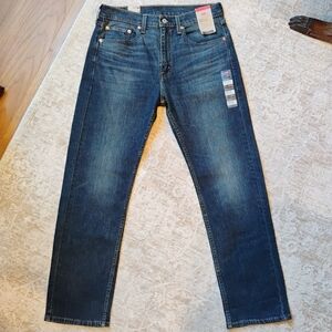 NWT 32x30 Levi's 505 Regular Dark Stone Wash Stretch Straight Leg Denim Jeans